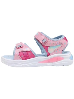 Sandalen in Hellblau/Rosa