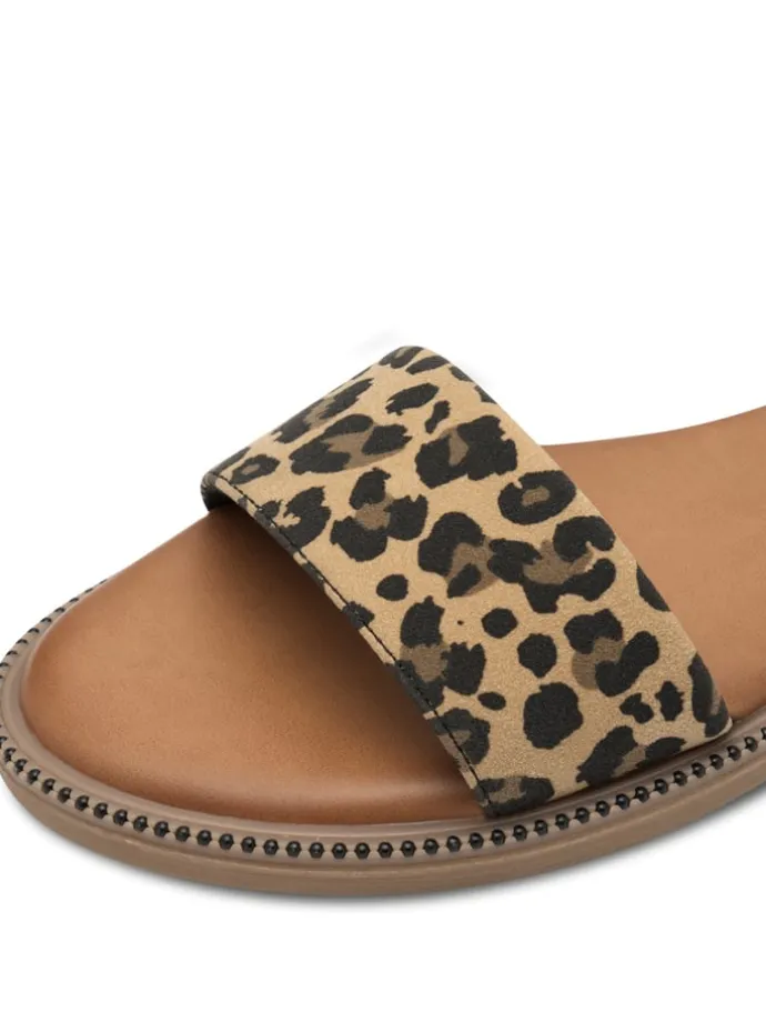 Sandalen in Hellbraun/ Schwarz