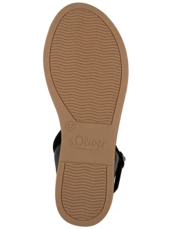 Sandalen in Hellbraun/ Schwarz