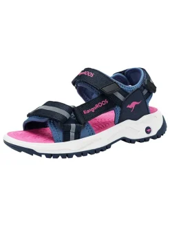 Sandalen in Pink/ Dunkelblau