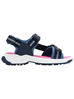 Sandalen in Pink/ Dunkelblau