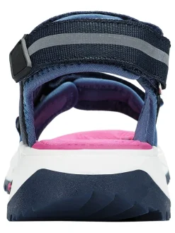 Sandalen in Pink/ Dunkelblau