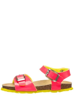 Sandalen in Pink/ Gelb