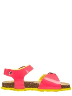 Sandalen in Pink/ Gelb