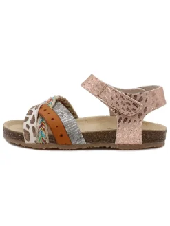 Sandalen in Rosa/ Bunt