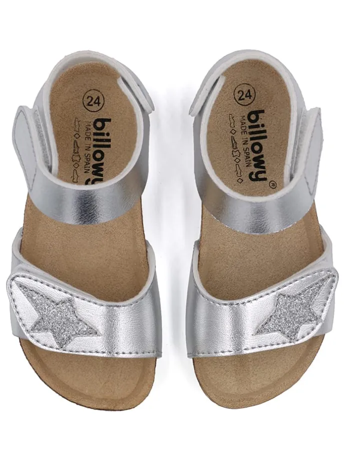 Sandalen in Silber