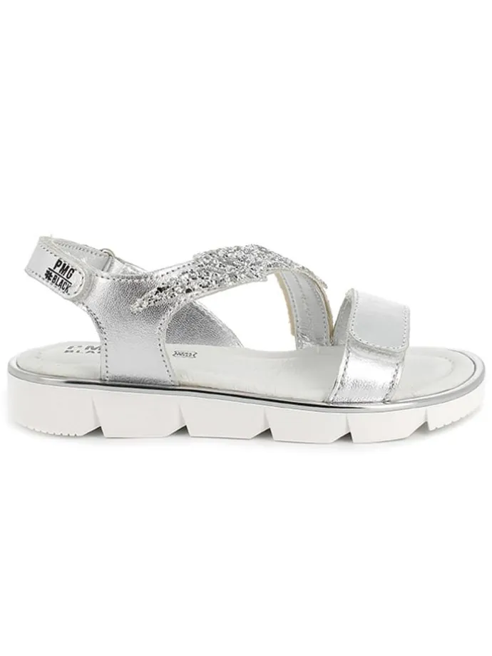 Sandalen in Silber
