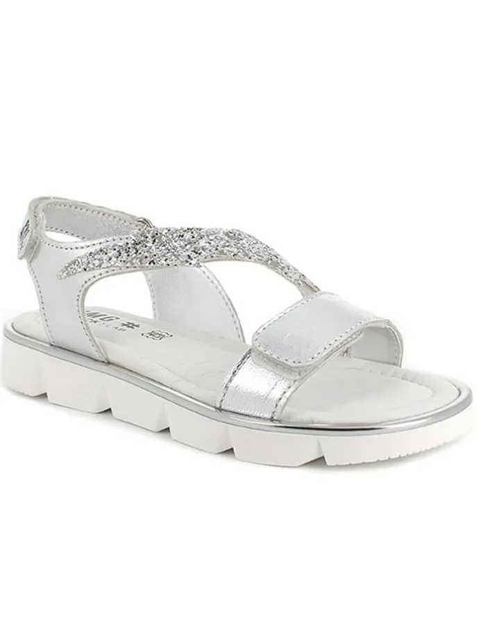 Sandalen in Silber
