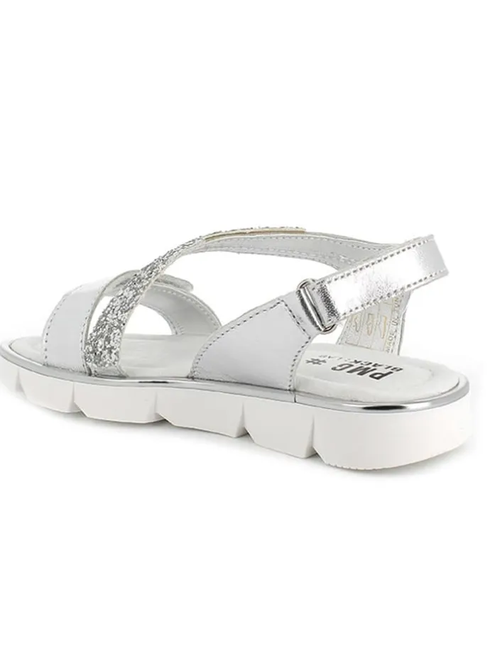 Sandalen in Silber