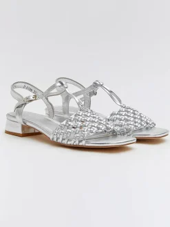 Sandalen in Silber