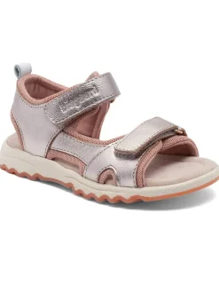 Sandalen in Silber/ Rosa