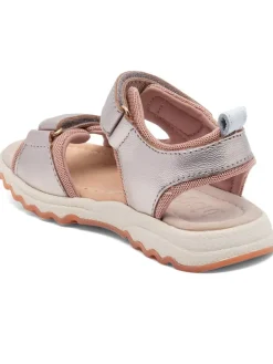 Sandalen in Silber/ Rosa