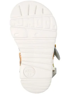 Sandalen in Weiß/ Gelb