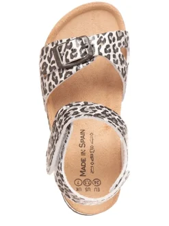 Sandalen in Weiß/ Schwarz