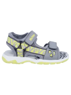 Sandalen "Leon" in Grau/ Gelb