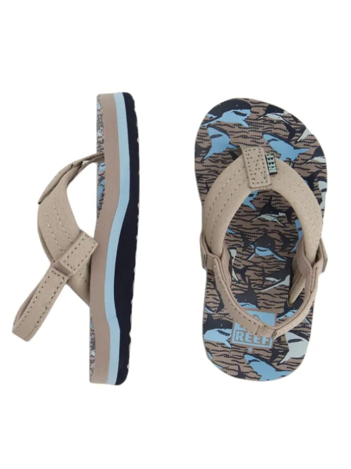 Sandalen Little Ahi in Tan Sharks