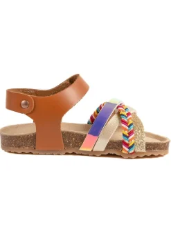 Sandalen "Rosso" in Hellbraun