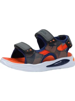 Sandalen "Ruffy" in Grau/ Orange