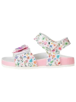 Sandalen "Sara" in Weiß/ Bunt