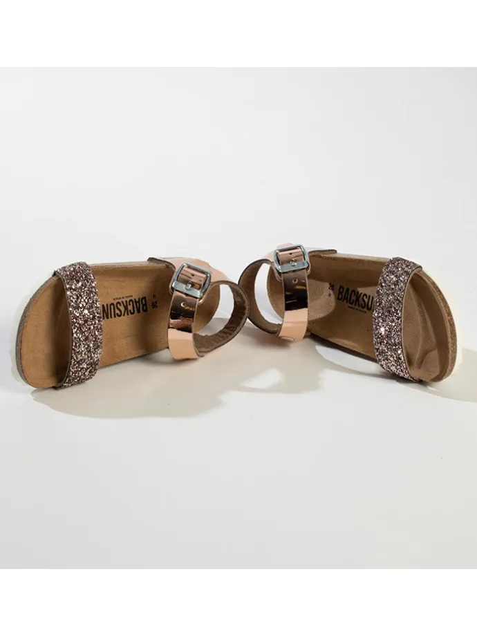 Sandalen "Shangri" in Roségold