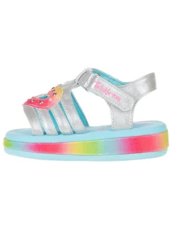 Sandalen "Sunshines" in Silber/ Bunt