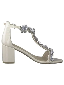 Sandaletten in Creme