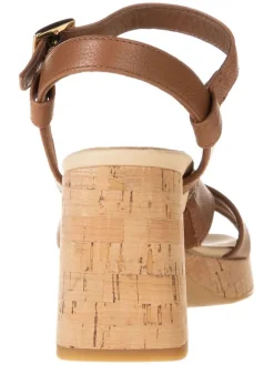 Sandaletten in Hellbraun