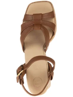 Sandaletten in Hellbraun