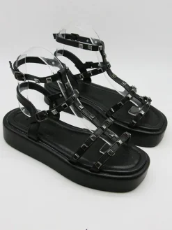 Sandaletten in Schwarz