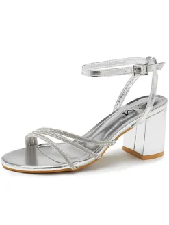 Sandaletten in Silber