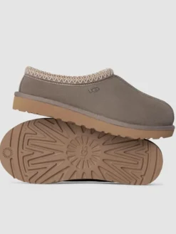 Schaffel-Hausschuhe "Tasman" in Grau
