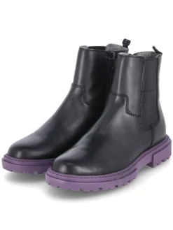 Schlupfstiefel in schwarz