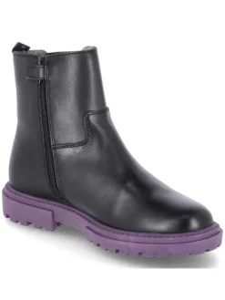 Schlupfstiefel in schwarz