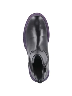 Schlupfstiefel in schwarz