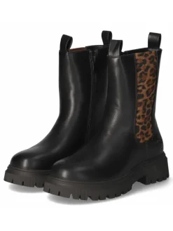 Schlupfstiefel in schwarz