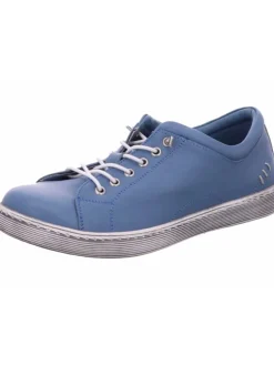 Schnürhalbschuh in blau