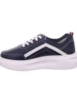 Schnürhalbschuh in blau