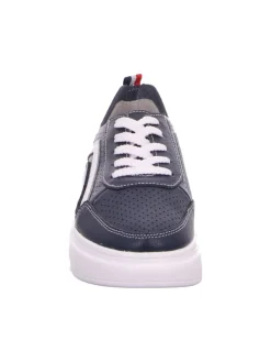 Schnürhalbschuh in blau