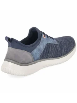 Schnürhalbschuh in blau