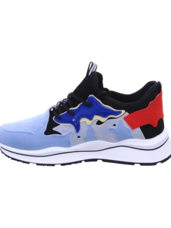 Schnürhalbschuh in blau