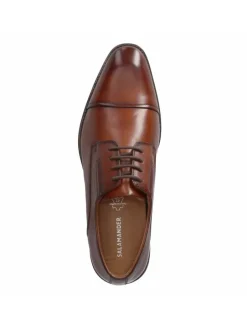 Schnürhalbschuh in braun