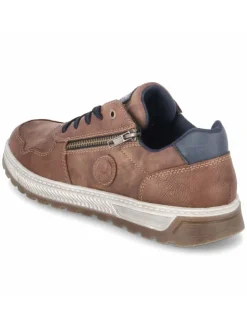 Schnürhalbschuh in braun