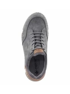 Schnürhalbschuh in grau