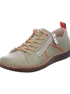 Schnürhalbschuh in grün