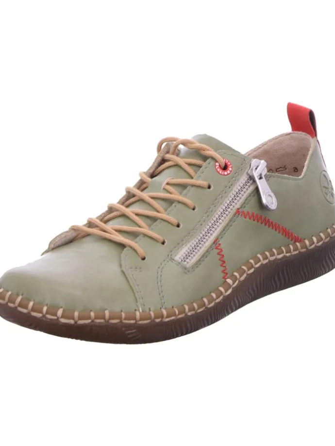 Schnürhalbschuh in grün