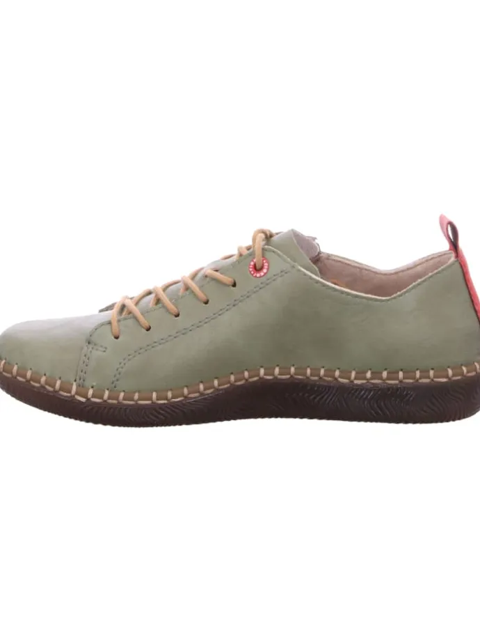 Schnürhalbschuh in grün