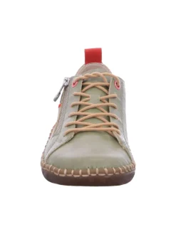 Schnürhalbschuh in grün