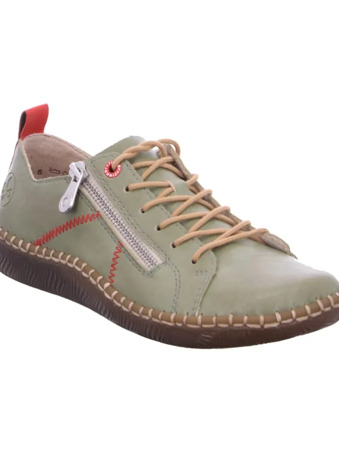 Schnürhalbschuh in grün