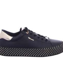 Schnürhalbschuh in schwarz