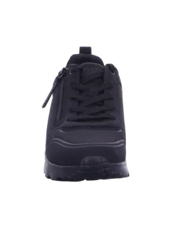 Schnürhalbschuh in schwarz